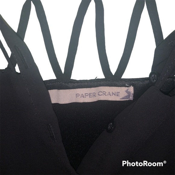 Short Black Dress Size Small with Shoulder accent - Picture 4 of 4